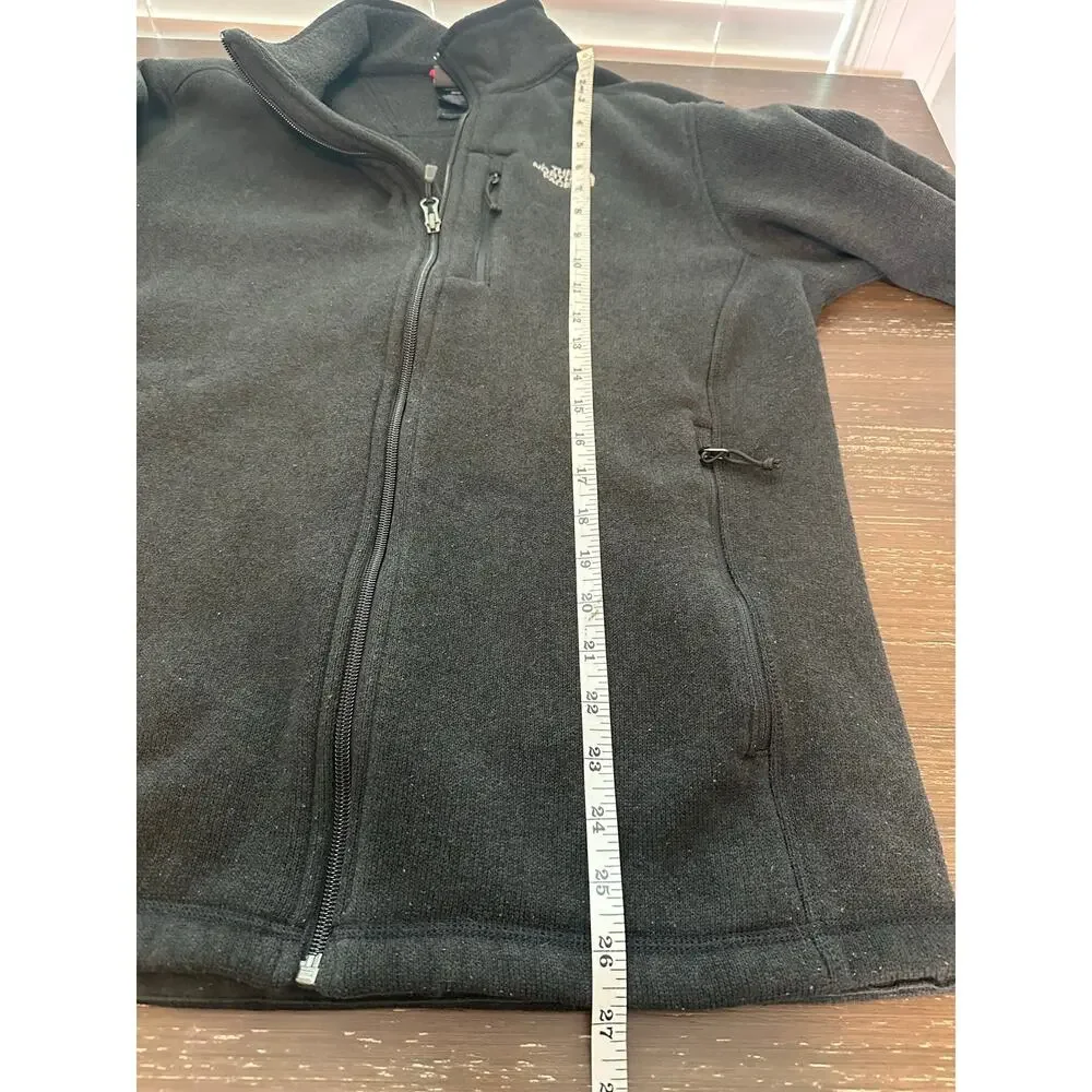 The North Face Men’s Medium Black Full Zip Fleece Jacket Zip Pockets Outdoor